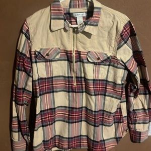 Orvis 1/4 zip flannel